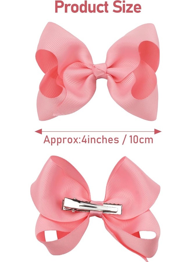 JOYOYO 40PCS 4.5 Inch Bows for Girls Grosgrain Ribbon Toddler Hair Bows Alligator Clips Hair Accessories for Toddlers Baby Girls Kids Teens in Pairs - Image 2